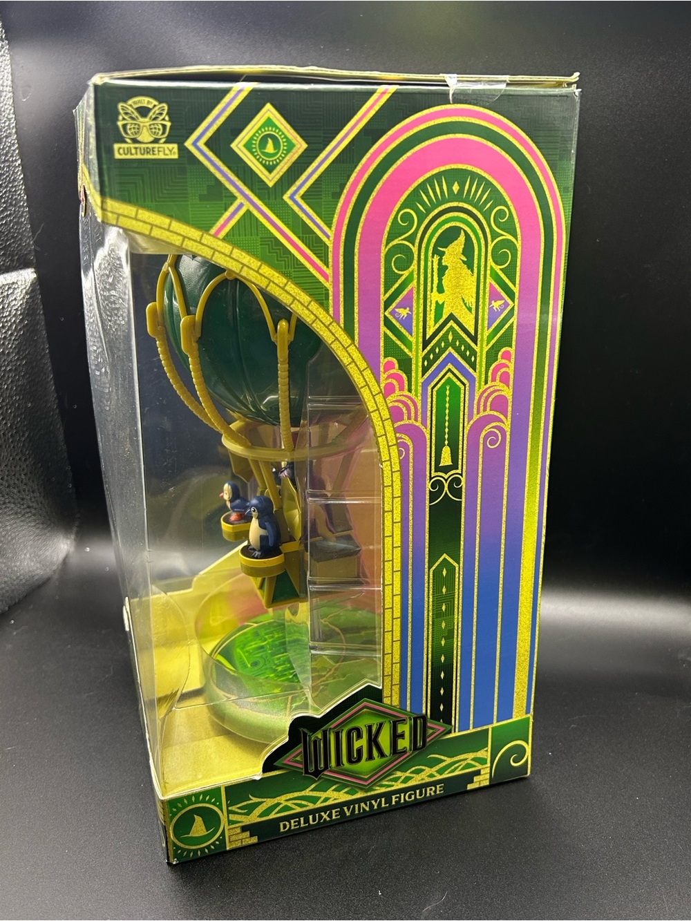 Wicked Deluxe Green & Yellow Hot Air Balloon Vinyl Figure - CultureFly - Picture 3 of 4